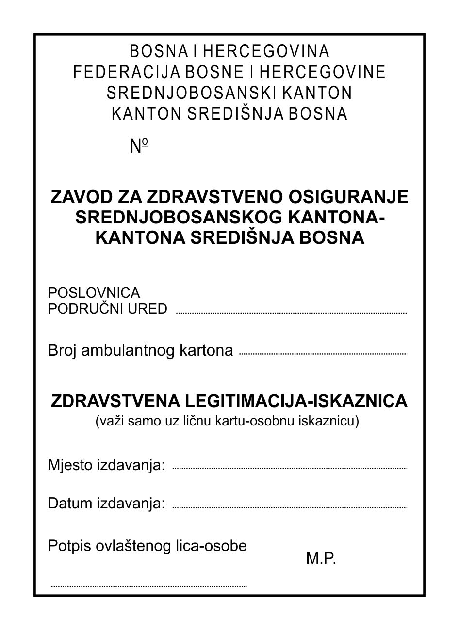 Zdravstvena knjižica